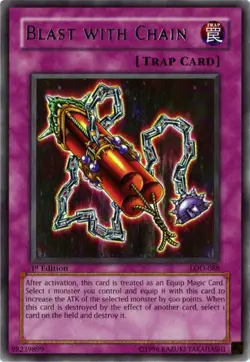 Yugioh - Blast with Chain (Rare) (Unlimited) - LOD-088 P - Image 1