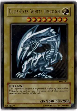 Blue-Eyes White Dragon Unlimited Ultra Rare SDK SDK-001 MP - Image 1