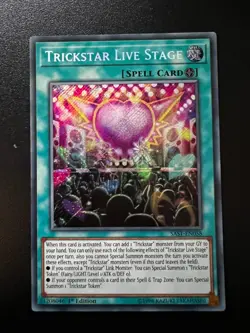Trickstar Live Stage SAST-EN058 Secret Rare 1st Edition Near Mint Yugioh - Image 1