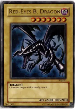 Red-Eyes B. Dragon Unlimited Ultra Rare SDJ SDJ-001 HP - Image 1