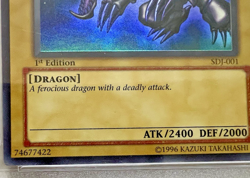 PSA 6 EX-MT 2003 Yu-Gi-Oh! SDJ 1st Edition Red-Eyes Black Dragon SDJ-001 - Image 3