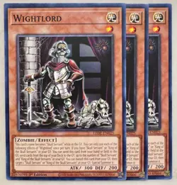 Yugioh! 3x Wightlord LEDE-EN025 Common 1st Ed NM - Image 1