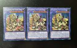 Yugioh Amazoness Pet Liger King X3 Prismatic Secret MP23-EN224 1st NM Playset - Image 1