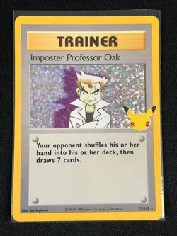 POKEMON IMPOSTER PROFESSOR OAK 73/102 FOIL - Image 1