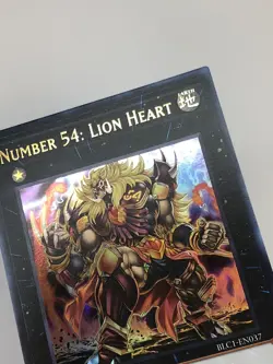Yugioh Number 54: Lion Heart BLC1-EN037 Ultra Rare 1st Edition NM GOLD - Image 3
