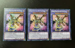 3x Yugioh Starving Venom Predapower Fusion Dragon Prismatic Secret MP23-EN081 NM - Image 1