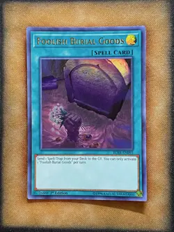 Yugioh Foolish Burial Goods BLRR-EN095 Ultra Rare 1st Ed LP - Image 1