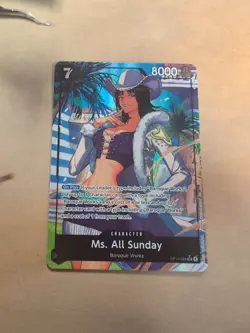 One Piece The Azure Sea’s Seven Ms. All Sunday OP14-084 Alt Art NM English - Image 1