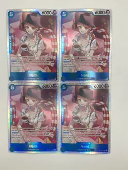 4x One Piece OP11-054 SR Nami - English - Foil - Playset - TCG - NM/M - Image 1