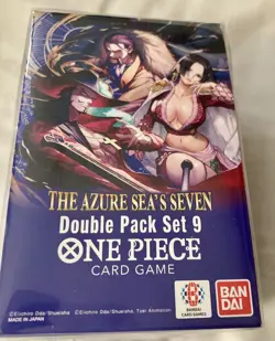 One Piece TCG: The Azure Sea’s Seven Double Pack DP-09 English Sealed - Image 1