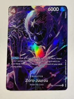 One Piece Zoro-Juurou (SP) ST18-004 Legacy of the Master Foil English - Image 1