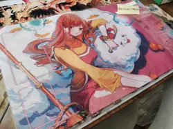 Bandai Official One Piece Nami Zeus Playmat With Zones - Bandai Card Fest 24-25 - Image 1