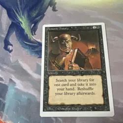 Magic: The Gathering Card - Demonic Tutor - Revised - MTG - English - Image 1
