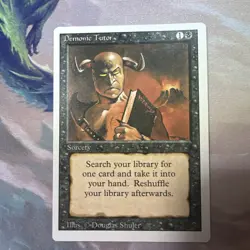 Magic: The Gathering Card - Demonic Tutor - Revised - MTG - English - Image 2