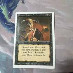 Magic: The Gathering Card - Demonic Tutor - Revised - MTG - English - Image 3