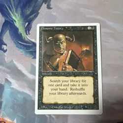 Magic: The Gathering Card - Demonic Tutor - Revised - MTG - English - Image 5