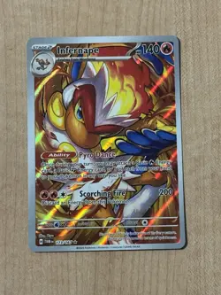 Pokemon TCG Infernape Card Twilight Masquerade Illustration Rare 173/167 - Image 1