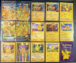 Pokemon Pikachu Lot Of 15 cards holo non holo promo Pikachu various conditions - Image 1