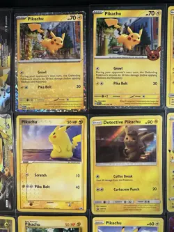 Pokemon Pikachu Lot Of 15 cards holo non holo promo Pikachu various conditions - Image 4