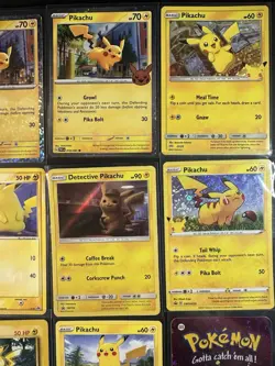 Pokemon Pikachu Lot Of 15 cards holo non holo promo Pikachu various conditions - Image 5