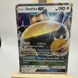 Snorlax GX SM05 Holo Card Full Art HP - Image 1