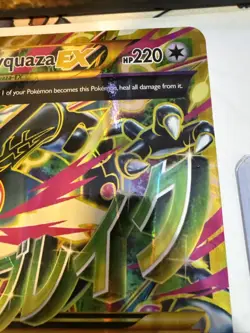 Pokemon TCG Mega M Rayquaza EX Holo Jumbo Card 98/98 - Image 2