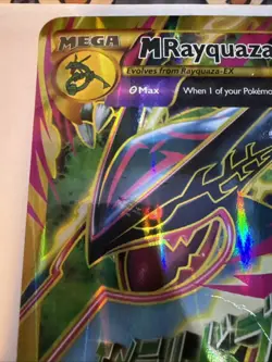 Pokemon TCG Mega M Rayquaza EX Holo Jumbo Card 98/98 - Image 3