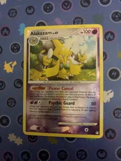 Alakazam Holo Rare 2/123 Mysterious Treasures 2007 Pokemon TCG Card - Image 1