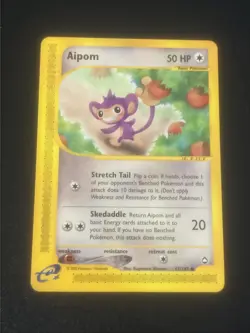Pokemon Card Aipom 67/147 Aquapolis E Series Vintage WOTC - NM - Image 1