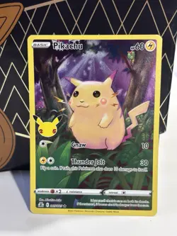 2021 Pokemon Celebrations Pikachu Holo Card #005/025 Near Mint Condition - Image 1