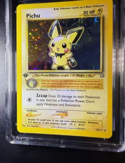 [ CGC 9 ] 1st Edition Pichu Neo Genesis 12/111 English Rare Holo Pokemon Card - Image 5