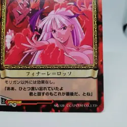 128 Jedah Finale Rosso Morrigan Vampire Savior hunter Card Game Action Capcom - Image 5