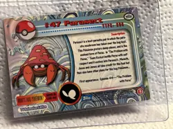 1999 Pokemon TV Animation Edition - Holo Foil card 47 parasect - Image 2