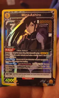 Mina Ashiro Kaiju No.8 UA28BT/KJ8-1-005 SR Union Arena Card KJ8-1-004 - Image 1