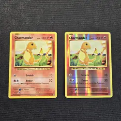 Pokemon TCG XY Evolutions Charmander Common & Reverse Holo Cards 9/108 - Image 1