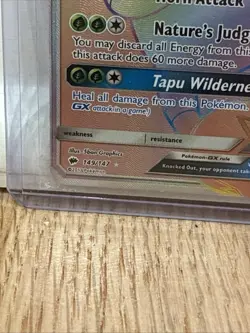 Pokemon TCG Tapu Bulu GX Holo Card Burning Shadows 149/147 Secret Rare - Image 3