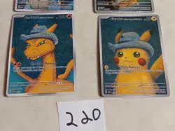 4 Pokemon x Van Gogh Black Star Promo ACG Art Card - read description - Image 3