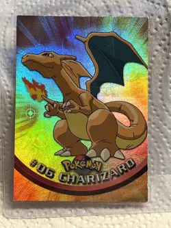 1999 Pokemon TV Animation Edition - Holo Foil card 6 Charizard - Image 1