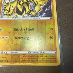 Electabuzz 058/192 Rebel Clash - Reverse Holo - Pokemon TCG Card - NM - Image 4