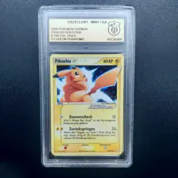 Pikachu Gold Star 104 EX Holon Phantoms Pokemon 2006 Deutsch/GERMAN 104 GSG 6 - Image 1