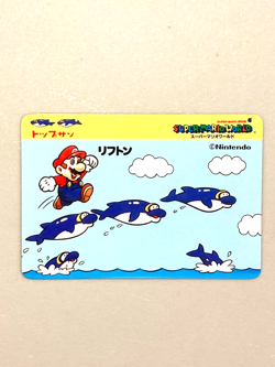 Dolphin - Super Mario World - Nintendo Topsun Top Card Japanese - Image 1