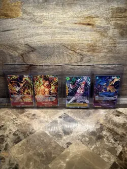 OP ONE PIECE ILLUSTRATION BOX VOL. 5 6 PROMO SET LOT OF 4 EXCLUSIVE CARDS - Image 1