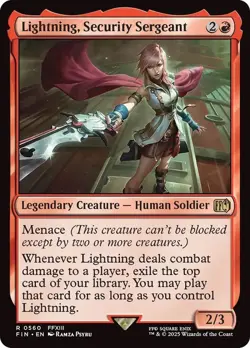Lightning, Security Sergeant [FINAL FANTASY] MTG - Image 1