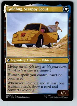 Goldbug, Humanity’s Ally - BOT - Transformers - Mythic - NM - MTG - Image 2
