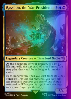 MTG Rassilon, the War President (755/1448) Doctor Who LP FOIL- Surge - Image 1