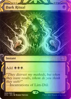 MTG Magic the Gathering Dark Ritual (26/252) Strixhaven Mystical Archive LP FOIL - Image 1