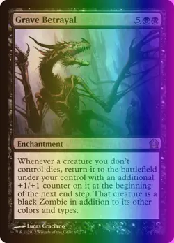 MTG Magic the Gathering Grave Betrayal (67/286) Return to Ravnica LP FOIL - Image 1