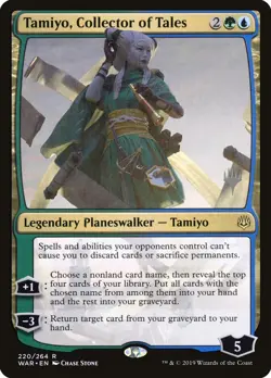 MTG Tamiyo, Collector of Tales (220p/175) War of the Spark Promos NM - Image 1