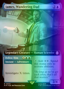 MTG Magic the Gathering James, Wandering Dad (903/1102) Fallout NM FOIL- SURGE - Image 1