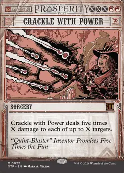 MTG Magic the Gathering Crackle with Power (22/87) Breaking News NM - Image 1